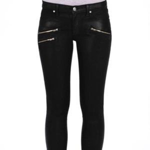 Henry and Belle Black Slick Biker/Zipper
